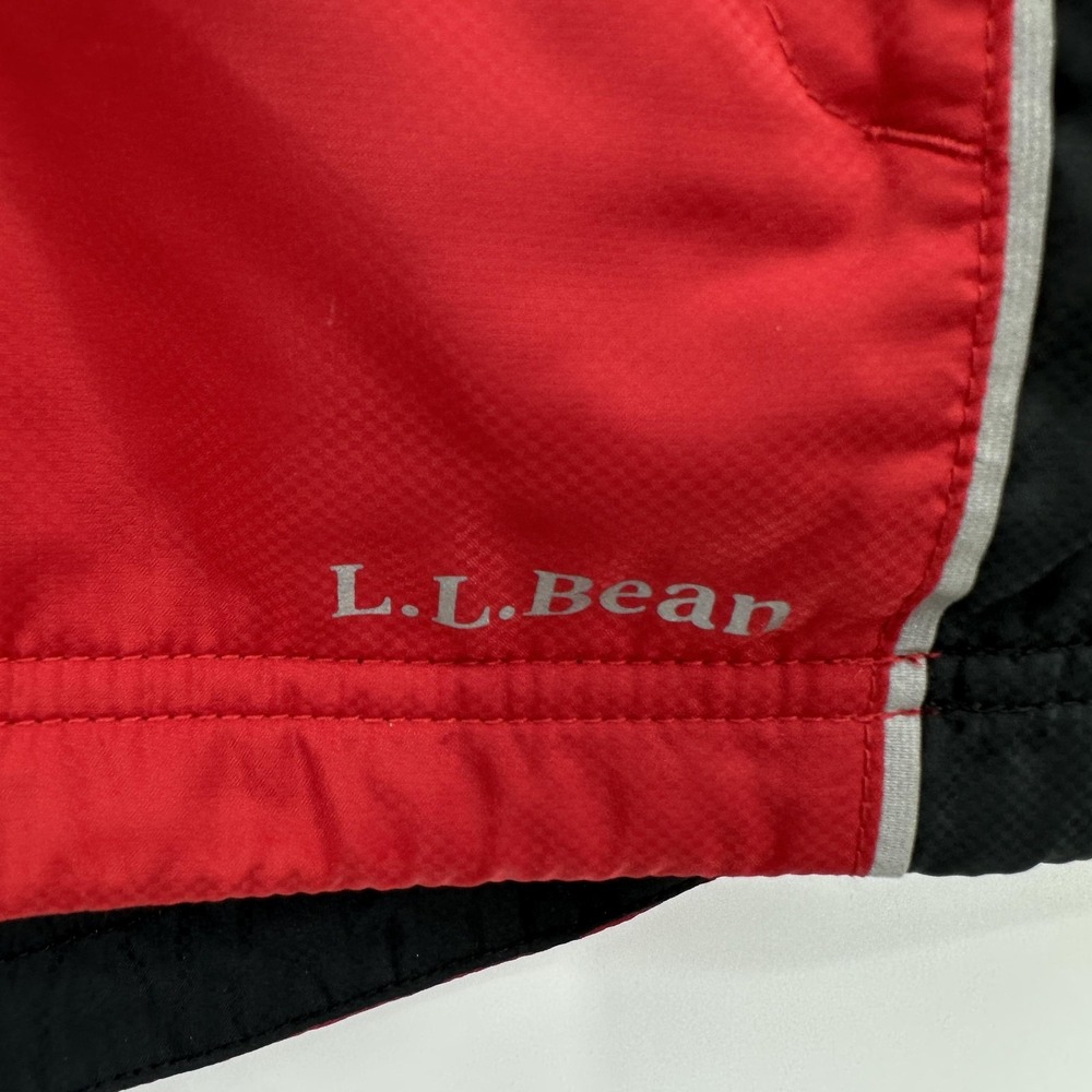 L.L.Bean Vest Mens Large‎ Red Black Full Zip Reflective Cycling Running Mesh - Picture 4 of 12